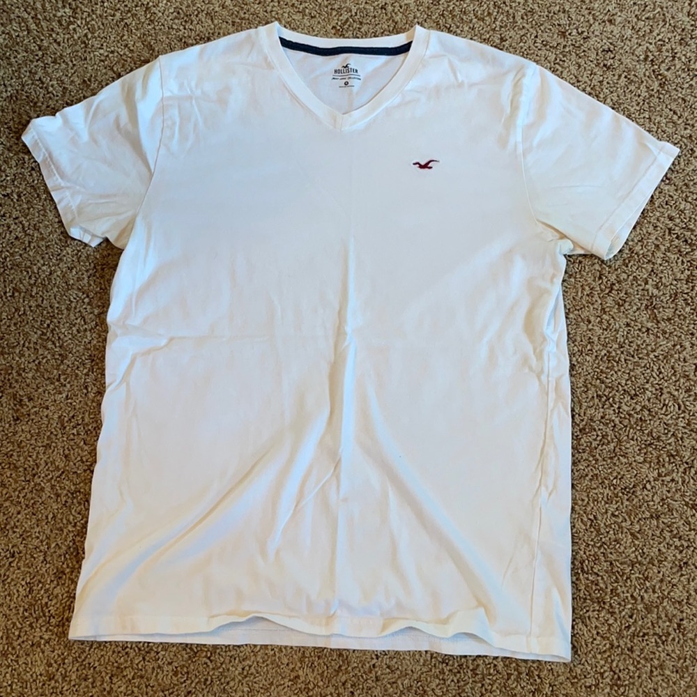White V-Neck T-shirt